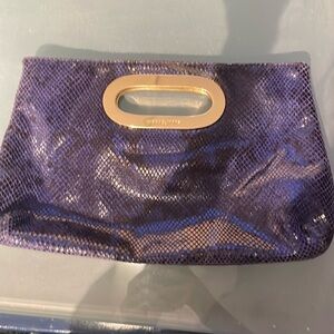 Authentic Michael Kors snakeskin clutch
